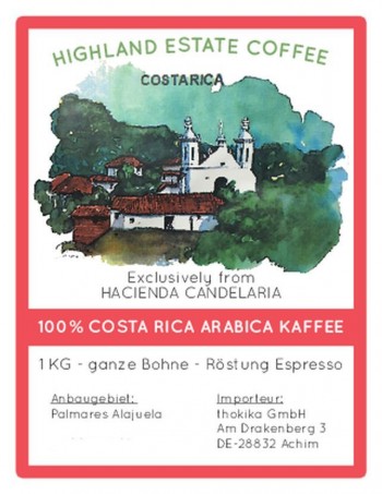 MHD 10-2018 / 1 kg Costa Rica Espresso -Bohnen-