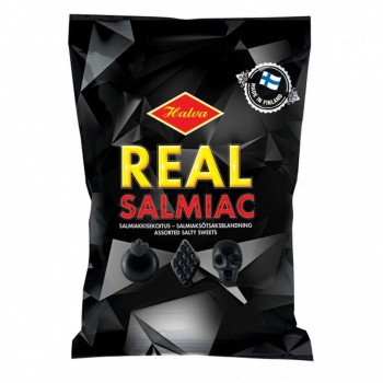MHD 02/2019 - Salmiak-Mischung, salzig, Halva Real Salmiac aus Finnland