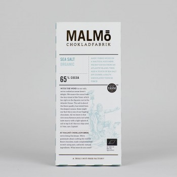 MALMÖ - 65 % - Sea Salt Dark Chocolade, organic