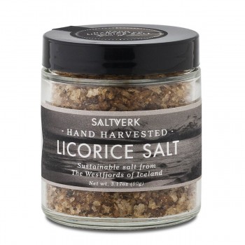 SALTVERK LAKRITZSALZ, flaky sea salt with liquorice