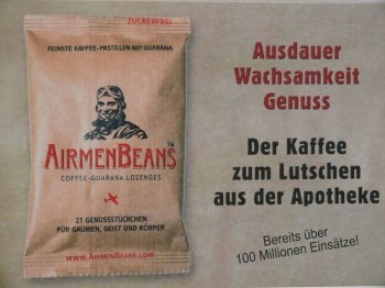 24 Pckg. AirmenBeans - Kaffee-Guarana-Pastillen