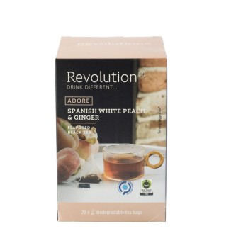 Revolution Tee 20ct - Spanish White Peach & Ginger - Fairtrade