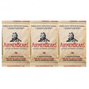 3 Pckg. AirmenBeans - Kaffee-Guarana-Pastillen