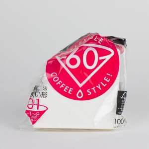 HARIO Papierfilter weiß für V60-01, 100 Stück