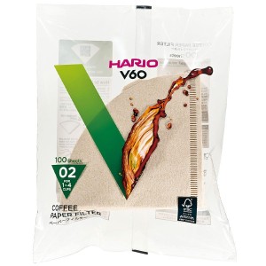 HARIO Papierfilter natürlich für V60-02 (VCF-02-100M)