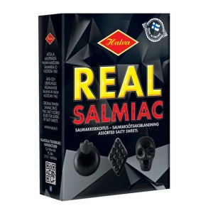 Salmiak-Mischung in der Box, salzig, Halva Real Salmiac aus Finnland