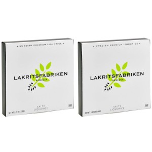MHD 01-2022 / 2 x Premium Lakritze salzig von Lakritzfabriken, glutenfree / glutenfrei
