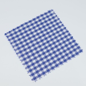 Hauben-/Deckchen für Marmeladengläser - blau weiß kariert
