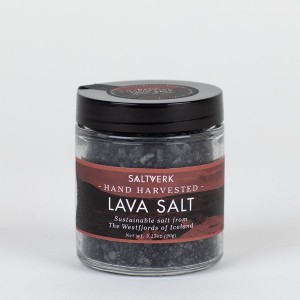 SALTVERK LAVASALZ, flaky lava sea salt im Glas