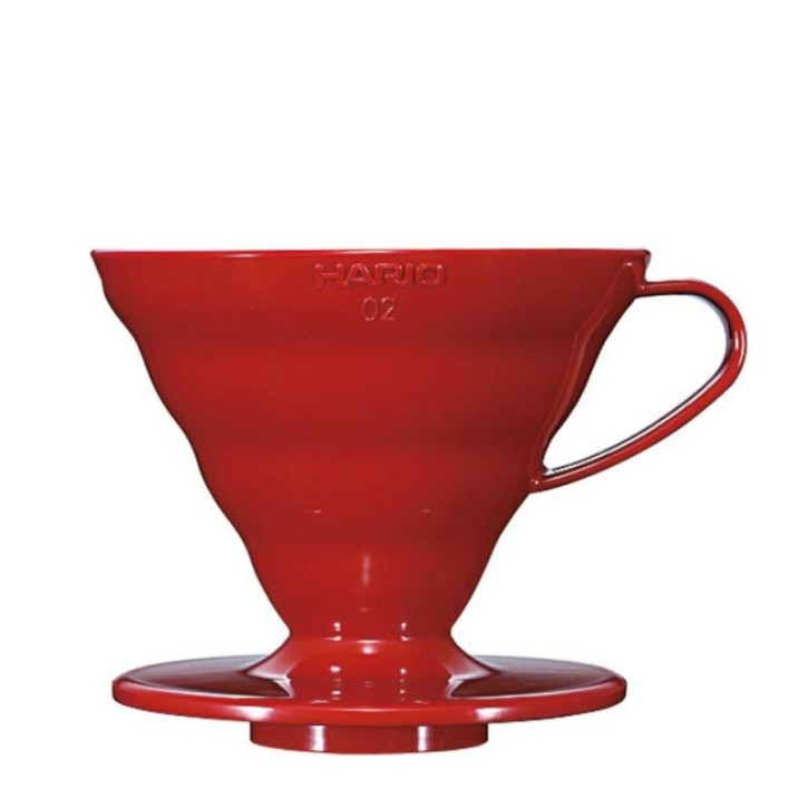 HARIO V60 Dripper, Kunststoff rot, V60-02