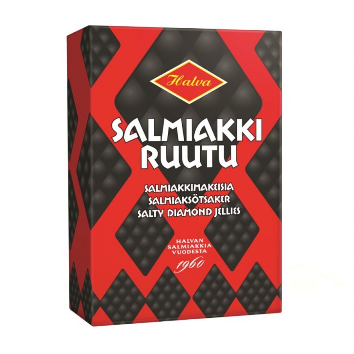 Salmiakki Ruutu, Halva Salmiak-Rauten, 240 Gramm