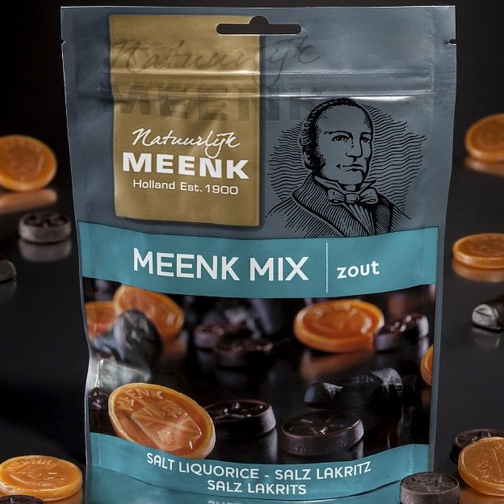 225 Gramm Meenk Mix zout, Salzlakritzmischung von Meenk