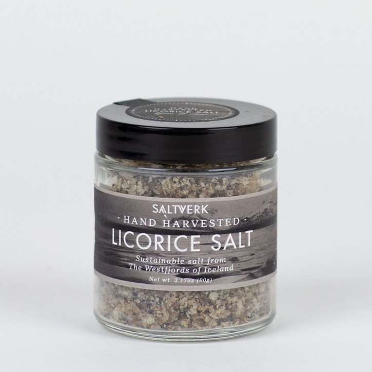 SALTVERK LAKRITZSALZ, flaky sea salt with liquorice