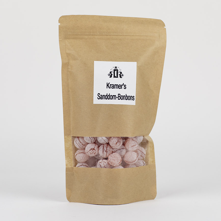 Sanddorn-Bonbons mit Fruchtsaft hergestellt, 300 Gramm
