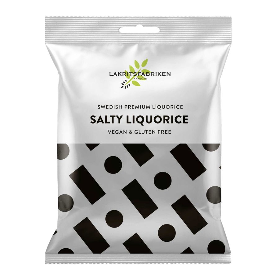 Lakritsfabriken - Salty Liqourice Erwachsenenlakritz - vegan & glutenfrei -
