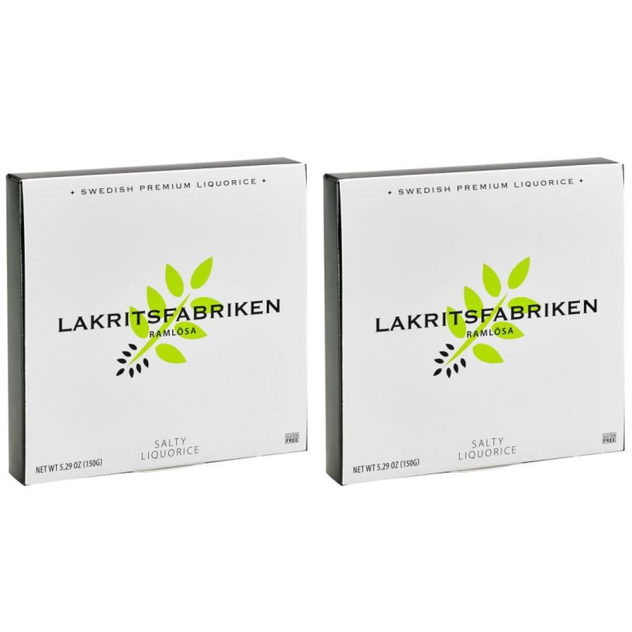 MHD 07-2022 / 2 x Lakritzfabriken - Premium Lakritze salzig, glutenfree / glutenfrei